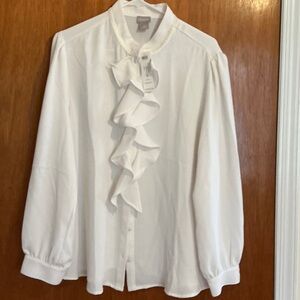 Chico's Elegant Cream Blouse
